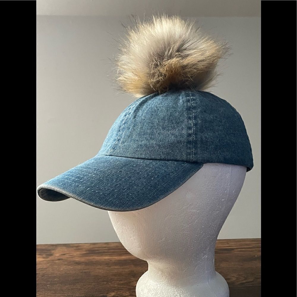 Kbethos Ball Cap Denim PomPom
